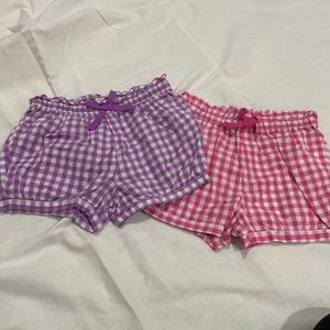 Children place 4t bubble short bundle pink purple